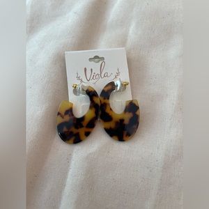 Tortoise Shell Hoops